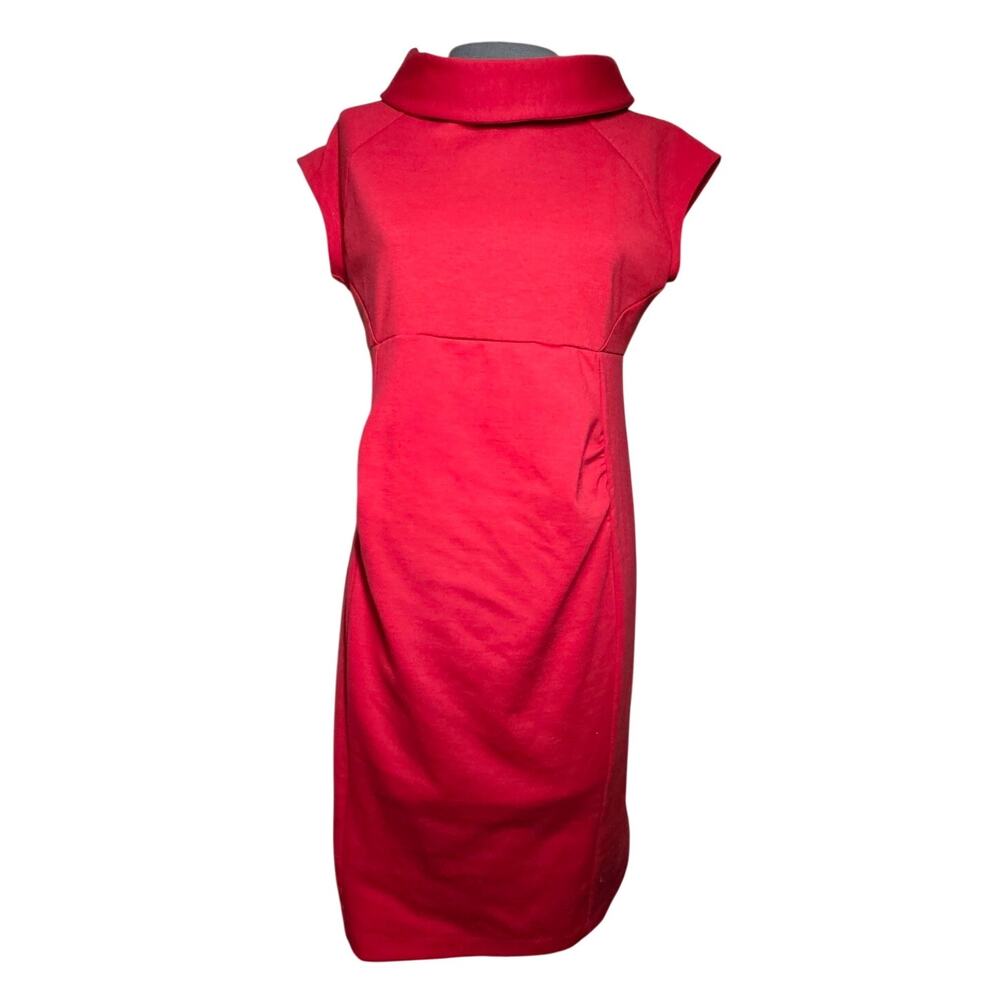 Red Maternity Knee Length Dress Size Small